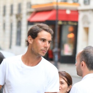 Exclusif - Rafael Nadal à la sortie de son hôtel à Paris, le 29 mai 2017.