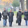 Michel Blanc, Thierry Lhermitte, Christian Clavier, Gérard Jugnot et Marie-Anne Chazel - le 16 novembre 2012 au cimetière du Père-Lachaise