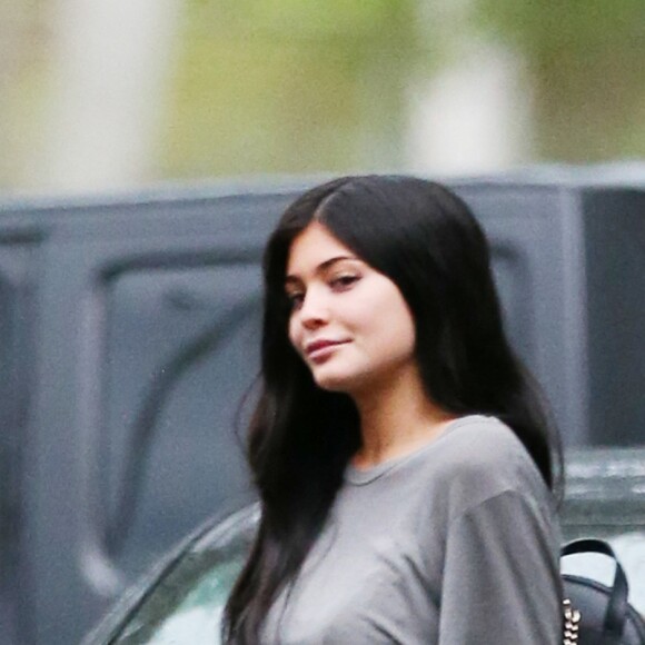 Kylie Jenner quitte le tournage du clip vidéo de son compagnon T. Scott à Miami, Floride, Etats-Unis, le 7 juin 2017.