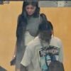 Kylie Jenner et son compagnon Travis Scott à la sortie de leur hôtel à Miami. Le couple a passé l'après-midi dans un studio d'enregistrement. Le 7 juin 2017