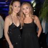 Julia Stiles, enceinte, et Chloé Jouannet lors du cocktail organisé pour le lancement de la série "Riviera" à l'Elysées Biarritz. Paris, le 14 juin 2017. © Ramsamy Veeren/Bestimage