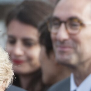 La première dame Brigitte Macron (Trogneux) - Le couple présidentiel est arrivé à l'aéroport international de Rabat-Salé pour son premier voyage offi­ciel au Maroc, le 14 juin 2017. © Pierre Perusseau/Bestimage