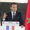 Le président français Emmanuel Macron lors d'une conférence de presse au palais royal du maroc, à Rabat, le 14 juin 2017. © Pierre Perusseau/Bestimage