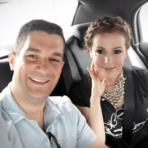 Dave Bugliari et Alyssa Milano sur une photo publiée sur Instagram le 17 juin 2017