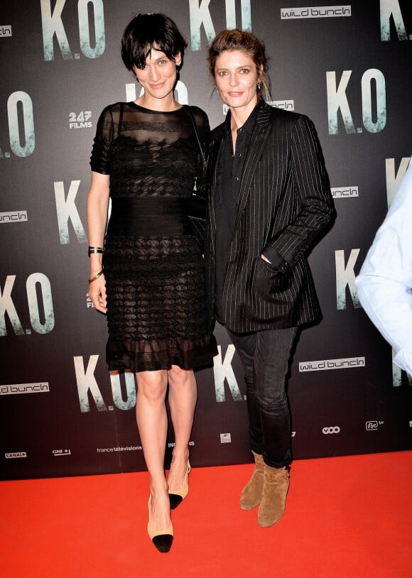 Clotilde Hesme et Chiara Mastroianni lors de l'avant-première du film ''K.O'' à Paris, le 9 juin 2017.
