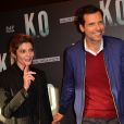 Chiara Mastroianni et Laurent Lafitte lors de l'avant-première du film ''K.O'' à Paris, le 9 juin 2017.