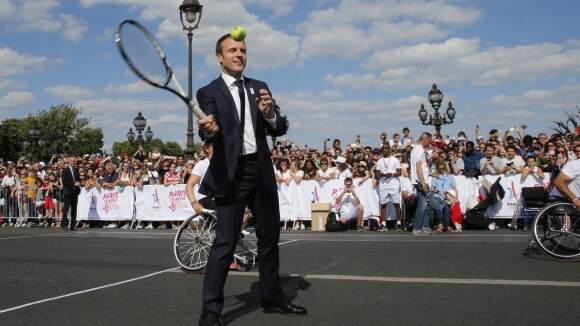 Emmanuel Macron : Tennis "inoubliable" avec Marion Bartoli