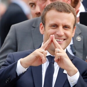 Le président de la République française Emmanuel Macron soutient la candidature de Paris pour l'organisation des Jeux olympiques de 2024 à Paris, France, le 24 juin 2017. © Jean-Paul Pelissier/Pool/Bestimage