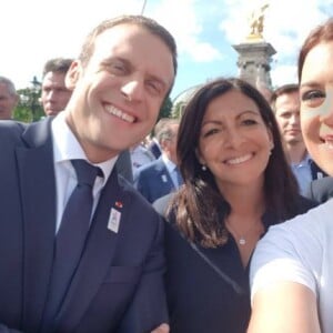 Marion Bartoli fière d'avoir partagé une partie de tennis avec Emmanuel Macron à Paris le 24 juin 2017.