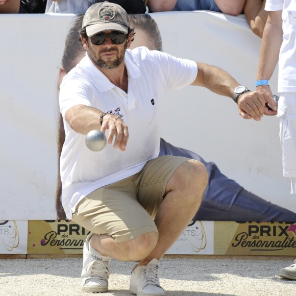 Patrick Bruel lors du tournoi de pétanque "Grand Prix des Personnalités" à L'Isle-sur-la-Sorgue le 24 juin 2017 © Eric Etten / Bestimage