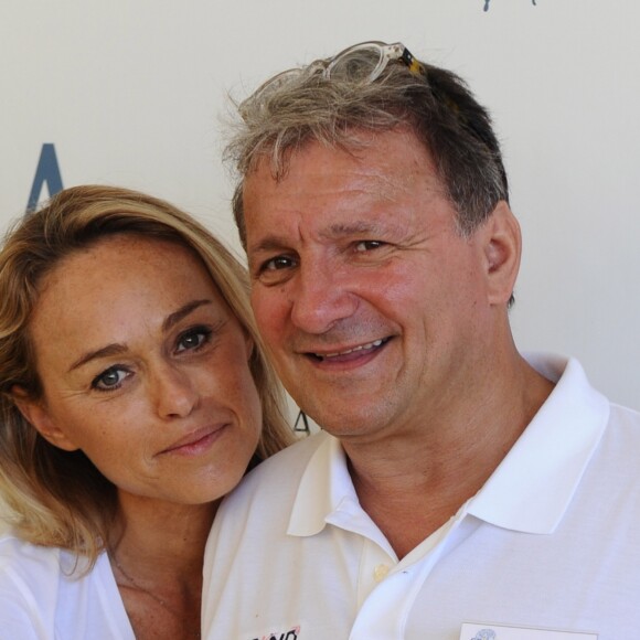 Cécile de Ménibus et Patrick Adler - Tournoi de pétanque "Grand Prix des Personnalités" à L'Isle-sur-la-Sorgue le 24 juin 2017 © Eric Etten / Bestimage