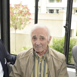 Charles Aznavour est venu à l'Ambassade de l'Arménie à Marseille pour l'inauguration de sa Fondation entre l'Arménie et la France le 26 juin 2017. © Patrick Carpentier/Bestimage