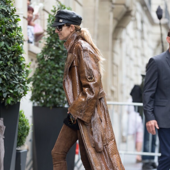 Céline Dion au Royal Monceau, à Paris, le 28 juin 2017. © Bestimage