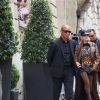 Céline Dion quitte l'hôtel Royal Monceau, à Paris, le 28 juin 2017. © Bestimage