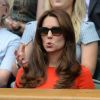 Kate Middleton, duchesse de Cambridge, au tournoi de tennis de Wimbledon le 8 juillet 2015.