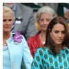 Kate Middleton, duchesse de Cambridge, lors de la finale hommes du tournoi de tennis de Wimbledon à Londres, le 6 juillet 2014.