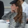 Kate Middleton, enceinte du prince George, lors du baptême du bateau Royal Princess à Southampton le 13 juin 2013.