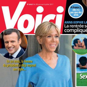 Couverture du magazine "Voici" en kiosques le 30 juin 2017.