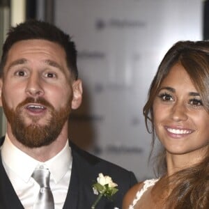 Mariage de Lionel Messi et Antonella Roccuzzo au Pullman City Center de Rosario en Argentine le 30 juin 2017.