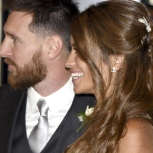 Mariage de Lionel Messi et Antonella Roccuzzo au Pullman City Center de Rosario en Argentine le 30 juin 2017.