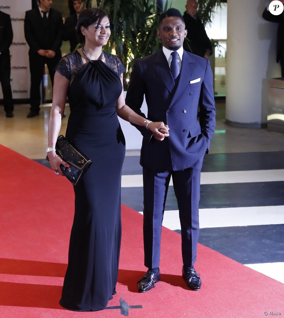 Samuel Eto O Et Georgette Au Mariage De Lionel Messi Et Antonella Roccuzzo Au Pullman City Center De Rosario En Argentine Le 30 Juin 2017 Purepeople