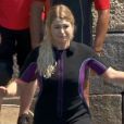 Marie Lopez (EnjoyPhoenix) fait une grosse chute dans Fort Boyard, le 1er juillet 2017 sur France 2.