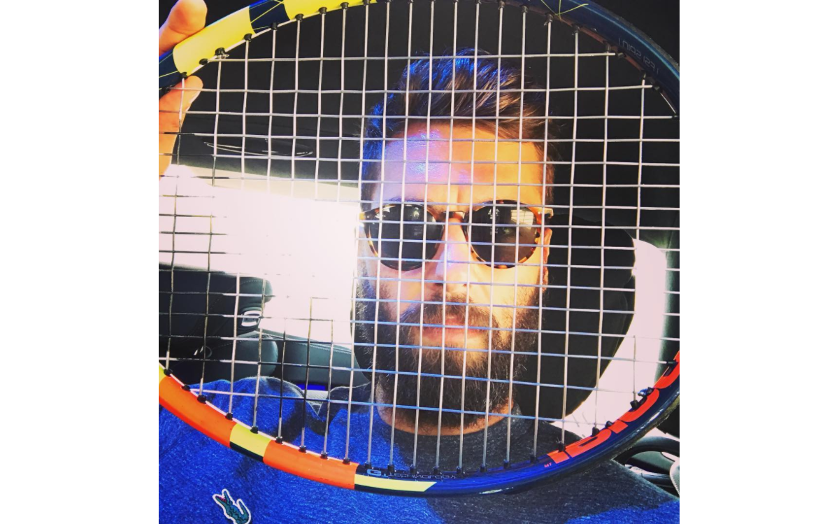 Photo Beno t Paire et sa raquette Babolat photo Instagram 2017