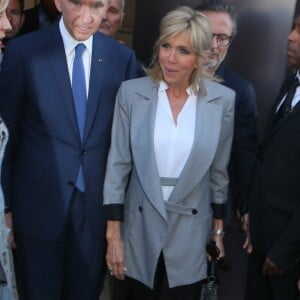 Bernard Arnault et sa femme Hélène Mercier-Arnault, Brigitte Macron (Trogneux) - Sortie du vernissage de l'exposition ''Christian Dior, couturier du rêve'' pour les 70 ans de la maison Christian Dior au Musée des Arts Décoratifs à Paris, le 3 juillet 2017. © CVS/Veeren/Bestimage