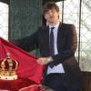 Le prince Ernst August de Hanovre, fils aîné du prince Ernst August de Hanovre, au château de Marienburg le 11 avril 2014, dévoilant la couronne des rois de Hanovre. Le 8 juillet 2017, le prince doit célébrer son mariage avec la créatrice de mode russe Ekaterina Malysheva.