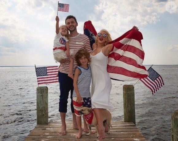 Christina Aguilera a fêté l'Indépendance avec son mari Matt et ses enfants. Le 4 juillet 2017
