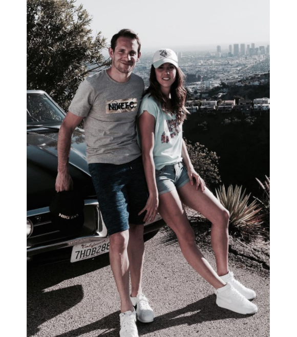 Renaud Lavillenie et Anaïs Poumarat, ici en voyage à Los Angeles au printemps 2016, vont se marier ! Le perchiste a fait sa demande en mariage à l'occasion du 28e anniversaire de sa compagne fin février 2017 et le couple attend son premier enfant. Photo Instagram Anaïs Poumarat.