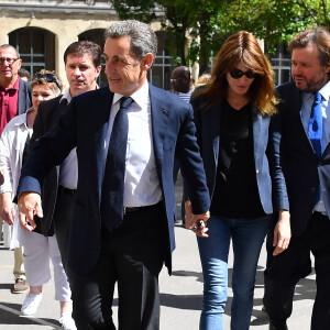 Nicolas Sarkozy et Carla Bruni Sarkozy à Paris, le 11 juin 2017.