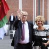 Jean-Claude Juncker et sa femme Christiane Frising arrivent au concert de la Neuvième Symphonie de Beethoven à l'Elbphilharmonie de Hamburg, Allemagne, le 7 juillet 2017. © Future-Image/Zuma Press/Bestimage
