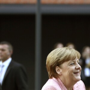 Angela Merkel arrive au concert de la Neuvième Symphonie de Beethoven à l'Elbphilharmonie de Hamburg, Allemagne, le 7 juillet 2017. © Future-Image/Zuma Press/Bestimage