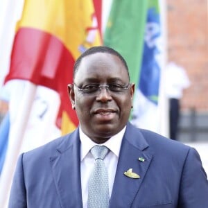 Macky Sall arrive au concert de la Neuvième Symphonie de Beethoven à l'Elbphilharmonie de Hamburg, Allemagne, le 7 juillet 2017. © Future-Image/Zuma Press/Bestimage