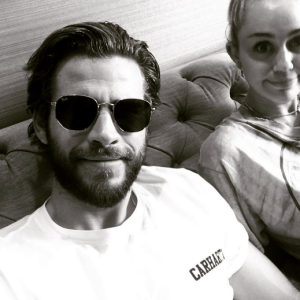 Miley Cyrus et Liam Hemswort - Photo publiée sur Instagram le 10 juillet 2017
