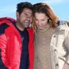 Jamel Debbouze et sa femme Mélissa Theuriau au 20ème festival du film de comédie de l'Alpe d'Huez le 20 janvier 2017. © Dominique Jacovides / Bestimage