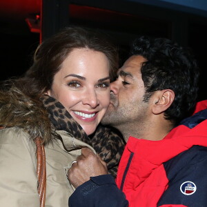 Mélissa Theuriau et son mari Jamel Debbouze - Soirée spéciale "Jamel Comedy Club" dans le cadre du 20ème festival de Comédie à l'Alpe d'Huez, le 18 Janvier 2017. © Dominique Jacovides/Bestimage