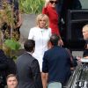 Brigitte Macron et Mélania Trump vont prendre un bateau pour faire une promenade sur la Seine à Paris, le 13 juillet 2014.