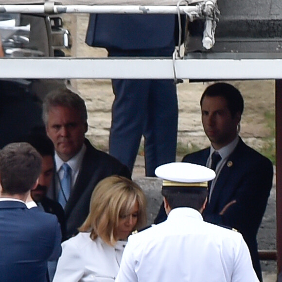 Brigitte Macron et Mélania Trump vont prendre un bateau pour faire une promenade sur la Seine à Paris, le 13 juillet 2014.