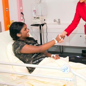 La première dame des Etats-Unis Melania Trump visite l'hôpital Necker à Paris, 13 juillet 2017. The White House via BestImage 