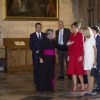 Les premières dames Melania Trump et Brigitte Macron visitent la cathédrale  Notre Dame le 13 juillet 2017 à Paris, France. Romain Beurrier/Pool/ABACAPRESS.COM13/07/2017 -