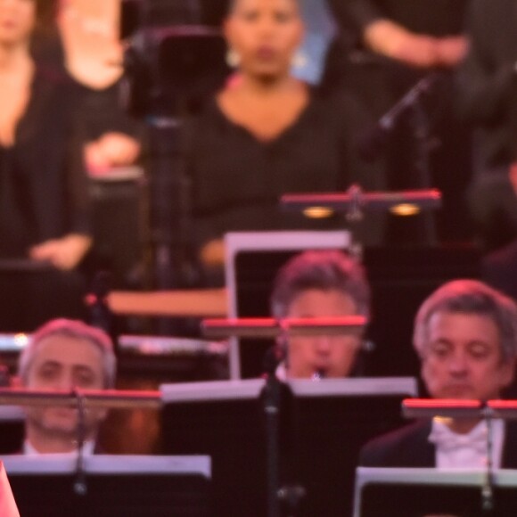 Exclusif - Diana Damrau (soprano) - Grand concert de l'Orchestre National de France au Champs de Mars présenté par S. Bern sur France 2 pour célébrer la Fête Nationale à Paris le 14 juillet 2017 © Giancarlo Gorassini / Pierre Perusseau / Veeren / Bestimage