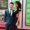 Noel Fisher et sa petite-amie Layla Alizada - Première du film "Teenage Mutant Ninja Turtles" à Westwood, le 3 août 2014.