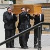 Cercueil de Ludovic Chancel - Obsèques de Ludovic Chancel, le fils de Sheila, en l'église Notre dame d'Ey­lau à Paris, le 17 juillet 2017. Il a ensuite été enterré au cimetière des Arches à Louveciennes.
