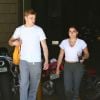 Ariel Winter et son compagnon Levi Madden à la sortie de leur cours de gym à Los Angeles, le 18 mai 2017