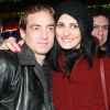 Ludovic Chancel (le fils de Sheila) et sa compagne Sylvie Ortega Munos - Soirée d'ouverture de la "Foire du Trône" à Paris, le 25 mars 2016.