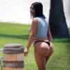 Exclusif - Kim Kardashian en vacances au Mexique. Le 23 avril 2017.