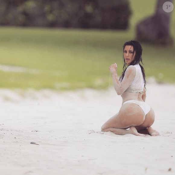Kim Kardashian au Mexique. Août 2016.
