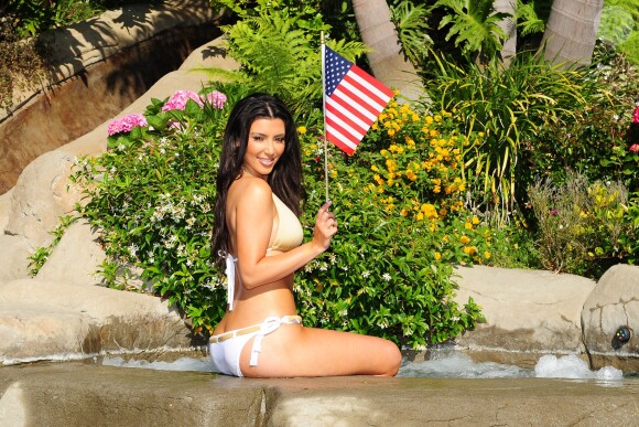 Kim Kardashian à Malibu, le 1er juillet 2009.